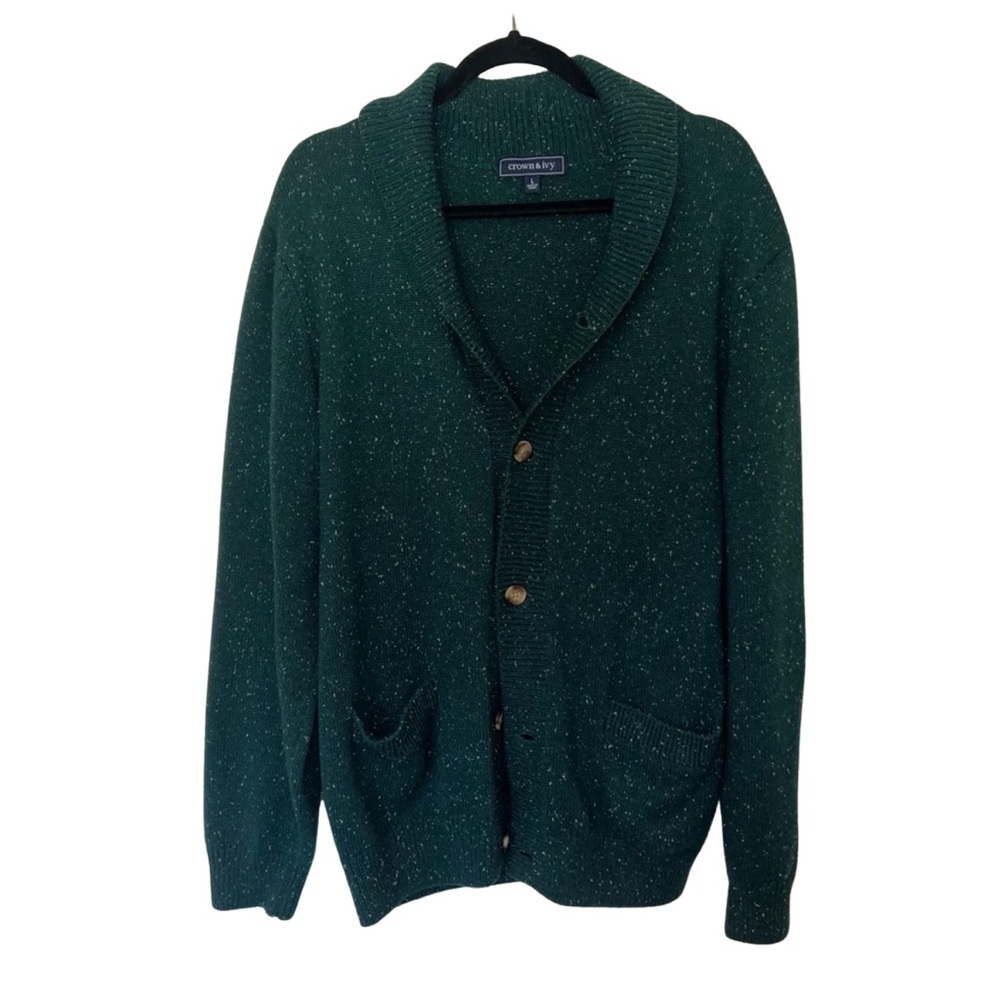 Crown & Ivy Green Cardigan Sweater​